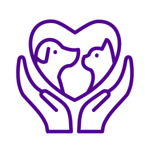 A purple background with a pink heart and some white stuff in it